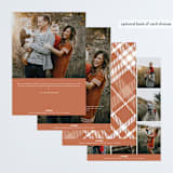 "Swoop" - Retired Holiday Cards in Cinnamon by Melanie Kosuge - Back of Card