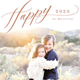 "Swoop" - Retired Holiday Cards in Cinnamon by Melanie Kosuge - Close-Up