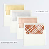 "Swoop" - Retired Holiday Cards in Cinnamon by Melanie Kosuge - Envelope Liners