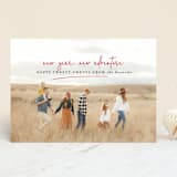 "new year, new adventure" - Retired Holiday Cards in Cherry by Stacy Cooke - Front