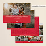 "new year, new adventure" - Retired Holiday Cards in Cherry by Stacy Cooke - Back of Card