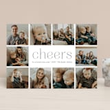 "A Simple Message" - Retired Holiday Cards in Charcoal by Betsy Siber - Front