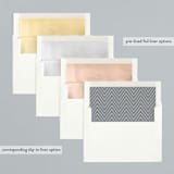 "New Year Same Us" - Retired Holiday Cards in Mist by Hooray Creative - Envelope Liners