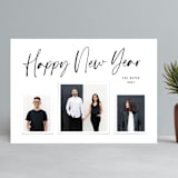 "Buoyant Script" - Retired Holiday Cards in Snow by Hooray Creative - Front
