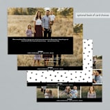 "Buoyant Script" - Retired Holiday Cards in Snow by Hooray Creative - Back of Card