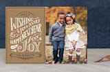 "Rustic Wishes" - Retired Holiday Cards in Kraft by Griffinbell Paper Co. - Front
