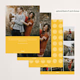 "stylish new year" - Retired Holiday Cards in Mustard by Stacy Cooke - Back of Card