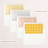 "stylish new year" - Retired Holiday Cards in Mustard by Stacy Cooke - Envelope Liners