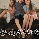 "Flourished New Year" - Retired Holiday Cards in Snow by Kristen Smith - Close-Up