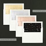 "Cheers glow" - Retired Holiday Cards in Midnight by Alethea and Ruth - Envelope Liners