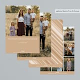 "Five" - Retired Holiday Cards in Coal by Melanie Kosuge - Back of Card