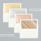 "Five" - Retired Holiday Cards in Coal by Melanie Kosuge - Envelope Liners