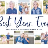 "Best. Year. Ever." - Retired Holiday Cards in Midnight by Wild Lily Designs - Close-Up