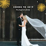 "Burst Of Happy" - Retired Holiday Cards in Golden by Sandra Picco Design - Close-Up