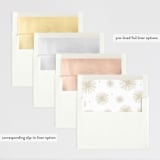"Burst Of Happy" - Retired Holiday Cards in Golden by Sandra Picco Design - Envelope Liners
