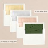 "fresh script" - Retired Holiday Cards in Starlight by Susan Zinader - Envelope Liners