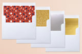 "Elated" - Retired Holiday Cards in Cherry by Sarah Brown - Envelope Liners