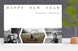 "Minimal Classic" - Retired Holiday Cards in Silver Bell by Playground Prints - Front