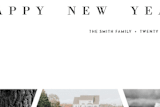 "Minimal Classic" - Retired Holiday Cards in Silver Bell by Playground Prints - Close-Up