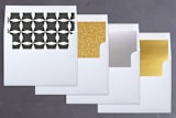"Minimal Classic" - Retired Holiday Cards in Silver Bell by Playground Prints - Envelope Liners