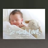 "So Much Love" - Retired Holiday Cards in Pastel by Little Print Design - Front