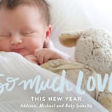 "So Much Love" - Retired Holiday Cards in Pastel by Little Print Design - Close-Up