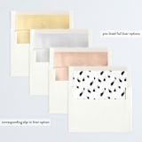 "Simple Cheers" - Retired Holiday Cards in Pearl by Summer Winkelman - Envelope Liners