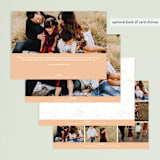 "simple" - Retired Holiday Cards in Cantaloupe by Angela Thompson - Back of Card