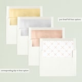 "simple" - Retired Holiday Cards in Cantaloupe by Angela Thompson - Envelope Liners