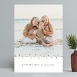 "Starry Border" - Retired Holiday Cards in Walnut by Anupama - Front