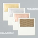 "Starry Border" - Retired Holiday Cards in Walnut by Anupama - Envelope Liners