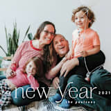 "New Year Type" - Retired Holiday Cards in Flurry by Jen Banks - Close-Up