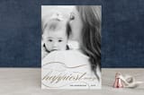 "Happiest Swirl" - Retired Holiday Cards in Peanut by Anupama - Front