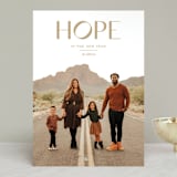 "Hope Renewed" - Retired Holiday Cards in Taupe by Annie Clark - Front