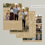 "Hope Renewed" - Retired Holiday Cards in Taupe by Annie Clark - Back of Card