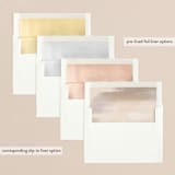 "New Adventures and New Beginnings" - Retired Holiday Cards in Snow by Mansi Verma - Envelope Liners