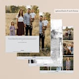 "new cheer" - Retired Holiday Cards in Snow by Anna Elder - Back of Card