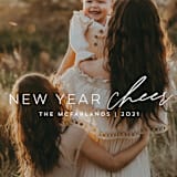 "new cheer" - Retired Holiday Cards in Snow by Anna Elder - Close-Up