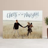 "Cheerful Lettering" - Retired Holiday Cards in Frost by Cindy Reynolds - Front