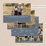 "Cheerful Lettering" - Retired Holiday Cards in Frost by Cindy Reynolds - Back of Card