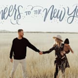 "Cheerful Lettering" - Retired Holiday Cards in Frost by Cindy Reynolds - Close-Up