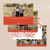 "Festive" - Retired Holiday Cards in Ruby by Jen Owens - Back of Card