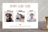 "Yappy New Year" - Retired Holiday Cards in Gumdrop by Chelsey Scott - Front