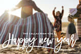 "Happy New Year Fun" - Retired Holiday Cards in Midnight by Christine Taylor - Close-Up