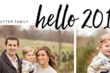 "hello new year!" - Retired Holiday Cards in Ink by Molly Wiggins - Close-Up