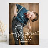 "Happy" - Retired Holiday Cards in Golden by Up Up Creative - Front