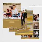 "Happy" - Retired Holiday Cards in Golden by Up Up Creative - Back of Card