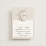 "Preserved Fall Botanicals" - RSVP Postcards in Linen by Erin Deegan - Front