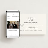 "Overlapping" - RSVP Postcards in Noir by Amy Kross - FREE Wedding Website