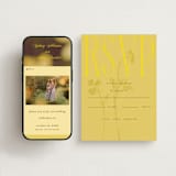 "Bloom" - RSVP Postcards in Island Citrus by Morgan Kendall - FREE Wedding Website